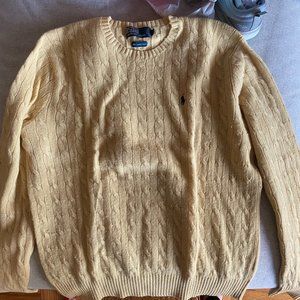 Polo Ralph Lauren Yellow Cableknit Sweater